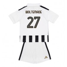 Juventus Nick Woltemade #27 Hemmaställ Barn 2026-27 Korta ärmar (+ Korta byxor)